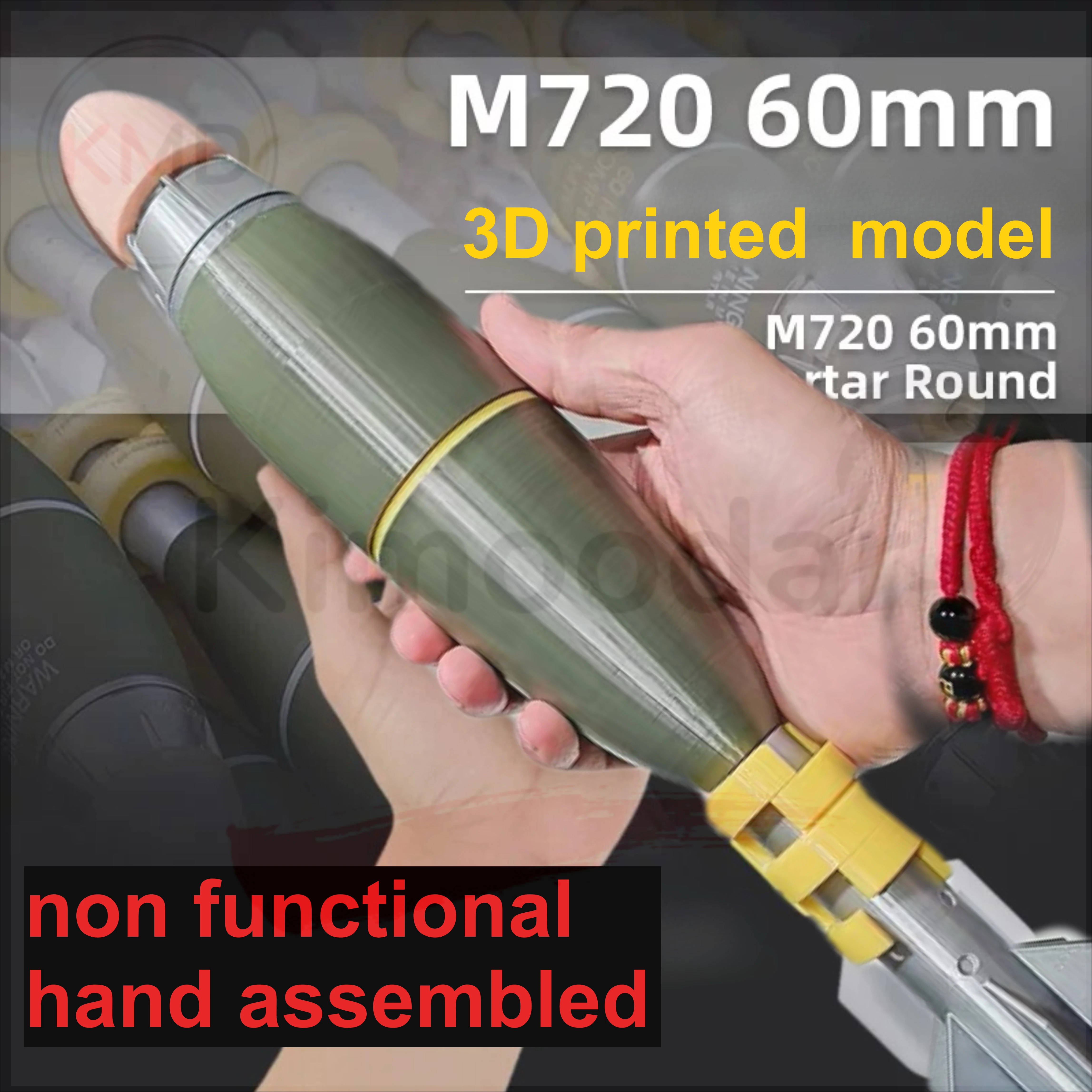 3D Printed Toys US 60mm Model Static Non Functional Hand Assembled Desktop Ornaments for Military Enthusiasts Decorative Items
