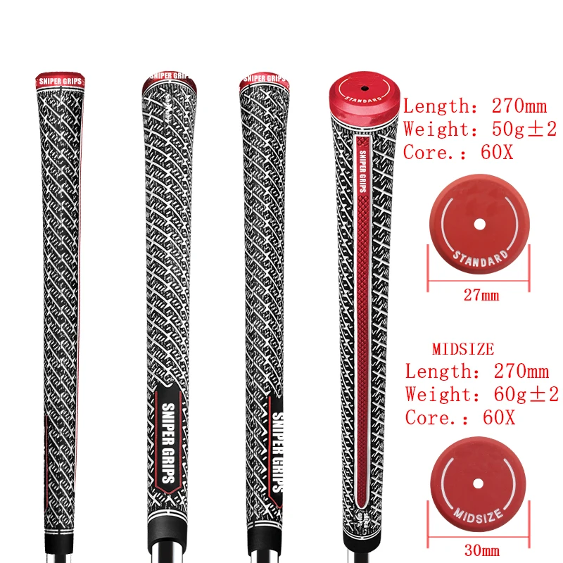 Cotton Yarn Golf Grip 13pcs/lot Golf Club Grips Iron and Wood Rod Universal Golf Grips  Soft Feel  Anti-Slip All Weather Control