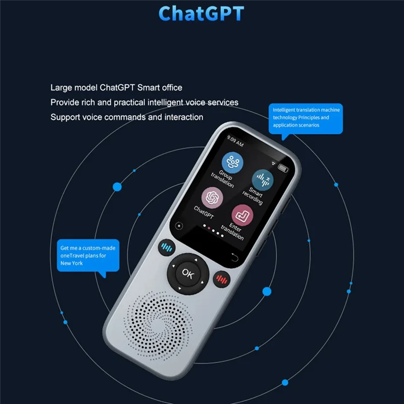 Excellent-Portable Language Translator Real Time Two Way Translating Device 138 Languages Online Offline Translation Simultaneou