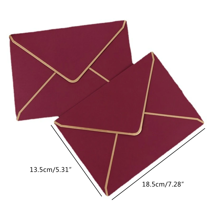 Envelopes retrô cor sólida, 7x5 polegadas, envelopes dinheiro para orçamento