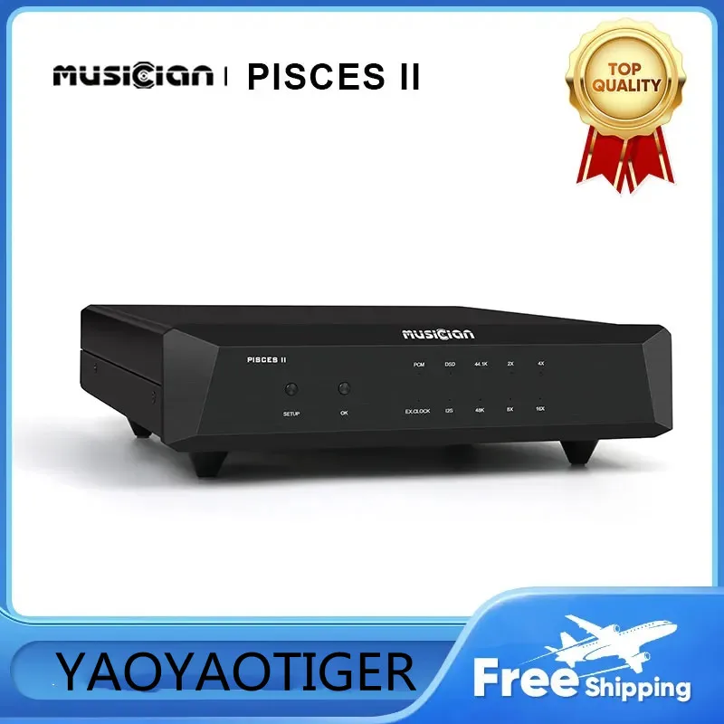 Musician Pisces II HIFI Digital Interface I2S Accurate FEMTO Clock TOCX ARM STM32F446 24Bit 768KHZ DSD512 USB Interface PISCES 2