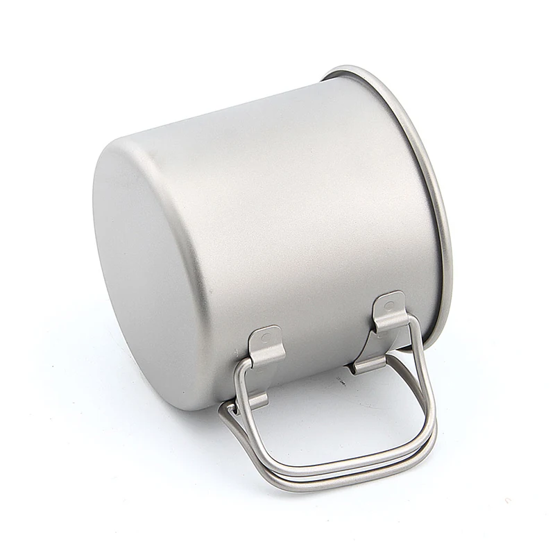 Keith Titanium Camping Mug Folding Handle 350ml Outdoor Travel Office Party Drinkware Titanium Water Cup Beer Tea Coffee Mug