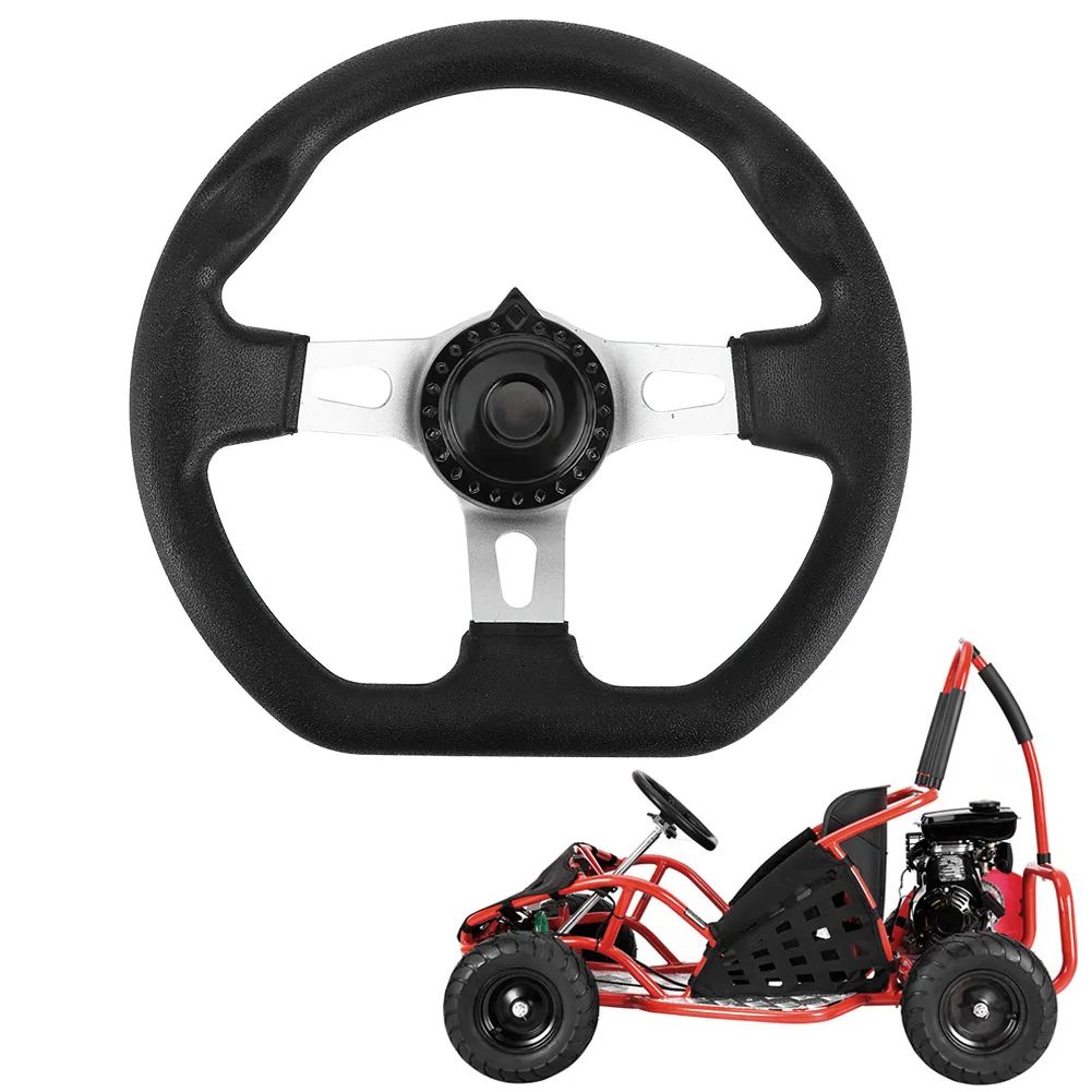 270mm Go Kart Steering Wheel Racing Off Road Sport Kart Karting Parts Aluminum Alloy Kart Steering Wheel Cart Accessories
