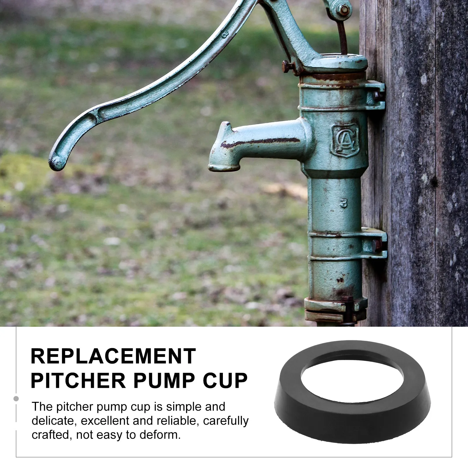 6Pcs Universal Cup Replacement Seal Suitable for 75Mm Well Hand Pump Water Pump Seal Accessory Universal Cup
