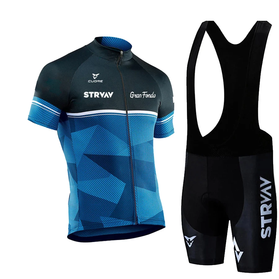 

STRVAV Cycling Jersey Set MTB Uniform Bike Clothing Summer Breathable Cycling Clothes Bicycle shirt ropa ciclismo Bib Pants