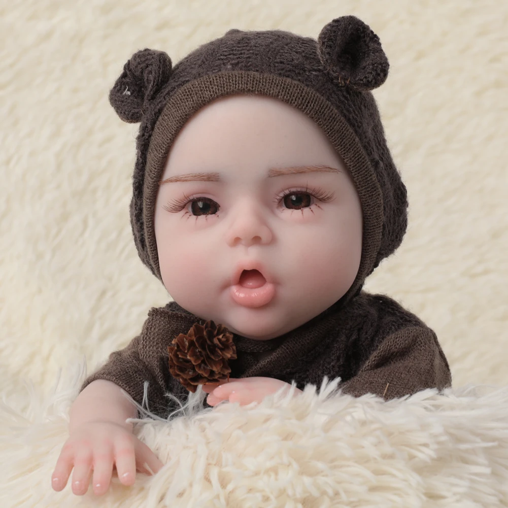 

Herpinker 47cm Full body boys girls Full Realistic Silicone Reborn Dolls Lifelike Skin Soft Toy for Children Toys