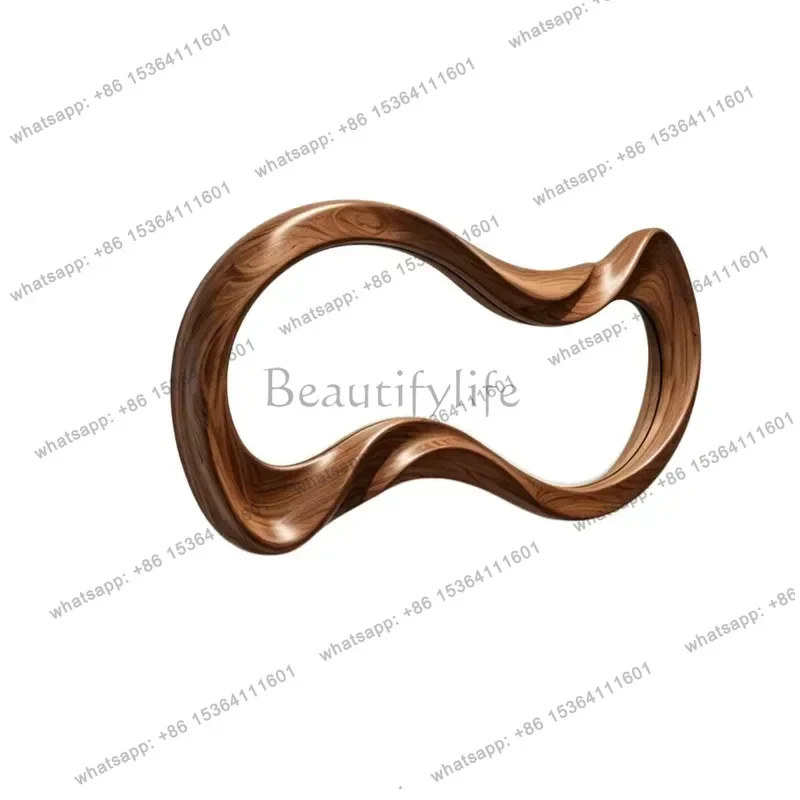 PG Retro Bathroom Wall Mirror Irregular Shape Makeup Mirror Creative Special Shaped Decorative Mirror for Home Decoration