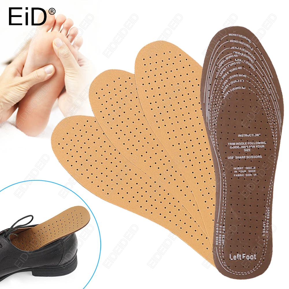 2/4 PCS Atmungsaktive Ultra Dünne PU Leder Einlegesohlen Schweiß Absorbieren Deodorant Ersatz Innensohlen Fuß Schuh Pads mann frauen