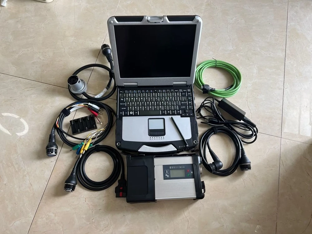 OBD2 Diagnostic Tools MB STAR C5 V12/2024 Software HDD Work with 90% New Laptop CF31 Toughbook PC Full Set Ready To Use