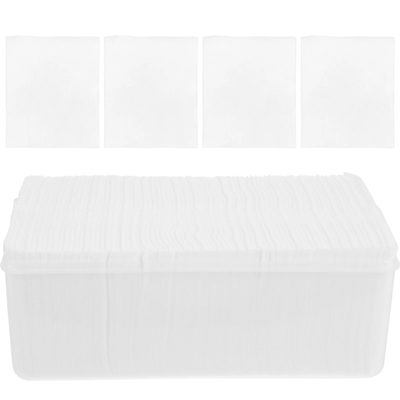 Almohadillas de algodón para el rostro, 1000 Uds., para quitar el maquillaje, tacto suave, Material Premium, almohadillas de algodón faciales portátiles ligeras