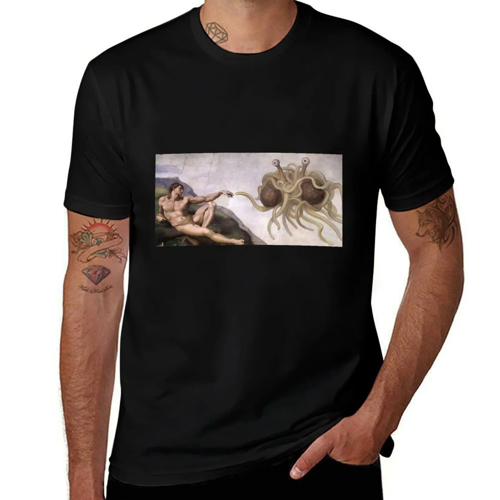 

Flying Spaghetti Monster T-Shirt anime tshirt t shirts for man pack cotton