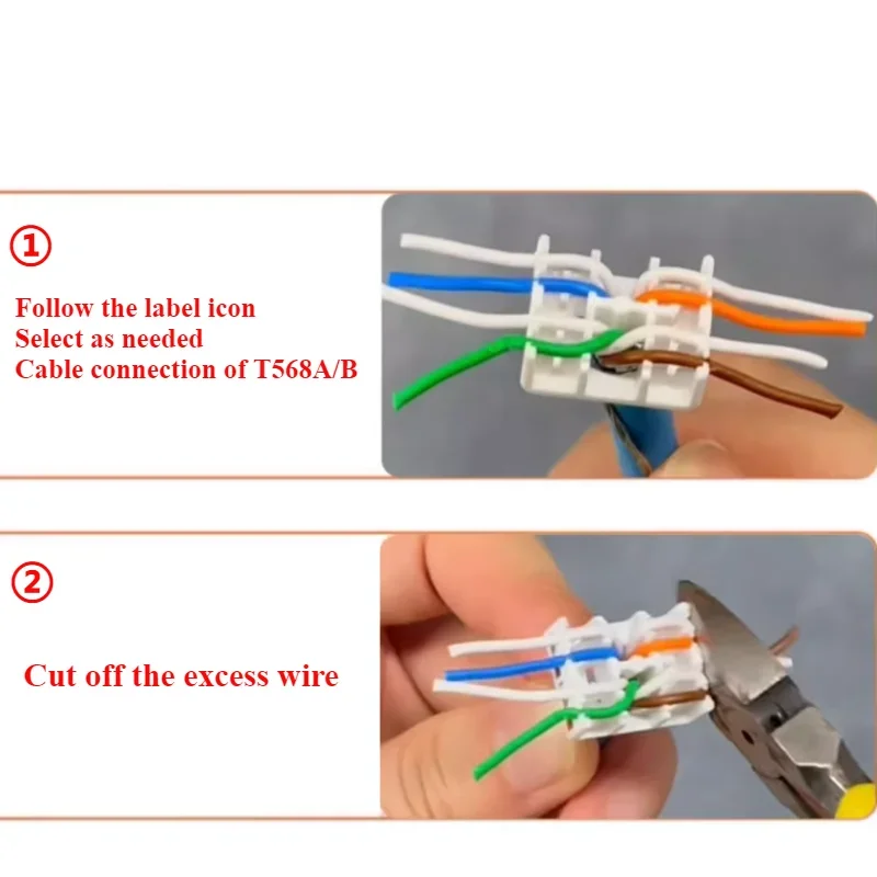 موصل كابل الشبكة RJ45 ، لوحة CAT5E ، وحدة التثبيت ، محمية ، خالية من اللحام ، موسع كابل الشبكة ، الفئة 5 ، المقبس