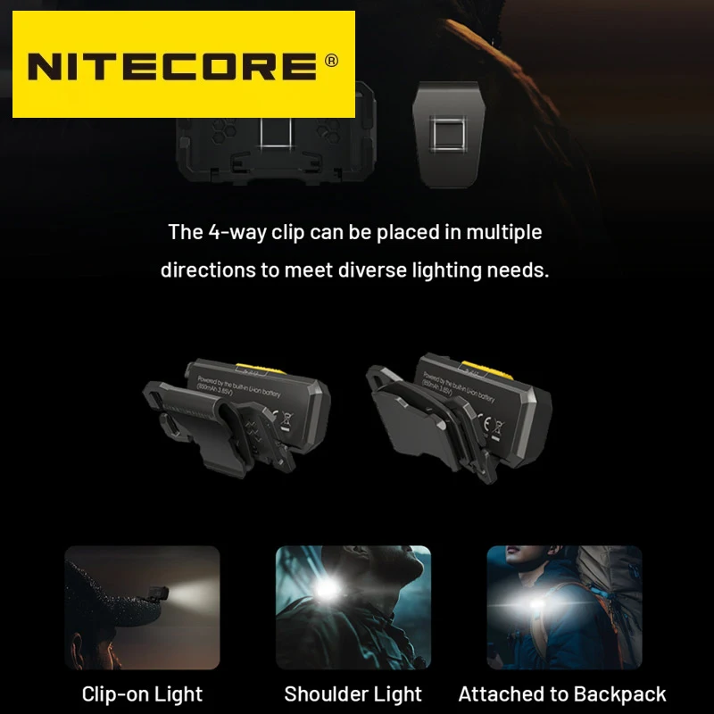 Nitecore NU27 600 Lumen Ultra Lightweight Multiple Color Temperatures Outdoor Headlamp USB-C Rechargeable Headlight