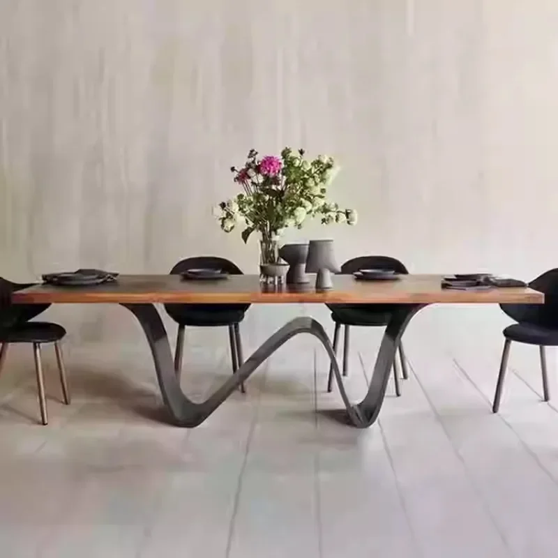 Living Room Kitchen Dining Table Party Modern Design Italian Dining Table Set Salon Luxury Mesas De Comedor Furniture Home