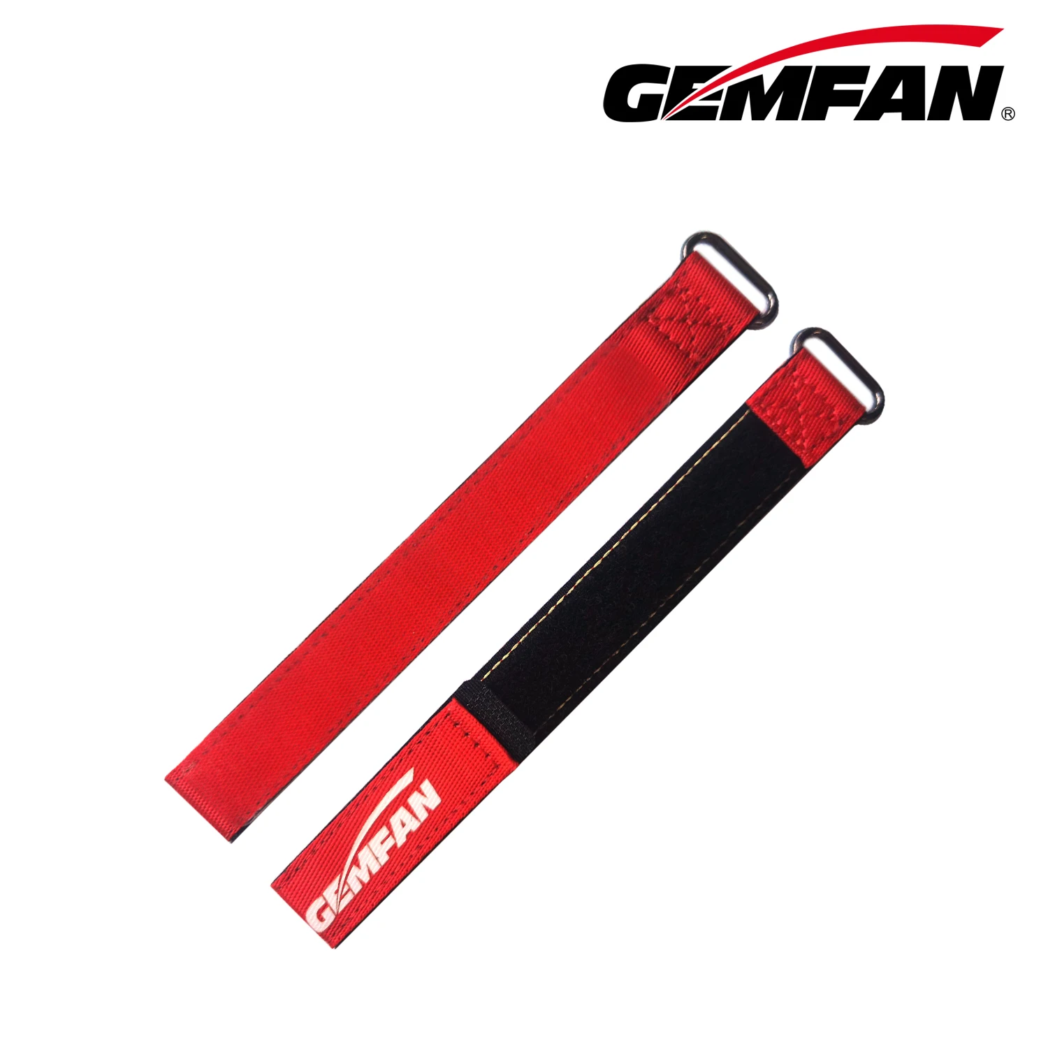 5PCS Gemfan High-Strength Anti Skid Woven LIPO Battery Strap 16X250mm FluoYellow / 20X250mm Red for FPV Freestyle Drone