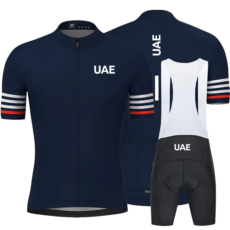 2024 UAE Summer Cycling Jersey Set MTB Ropa Ciclismo Road Bike camicie Suit Bicycle Bothing Maillot Ropa Ciclismo uniforme Suit