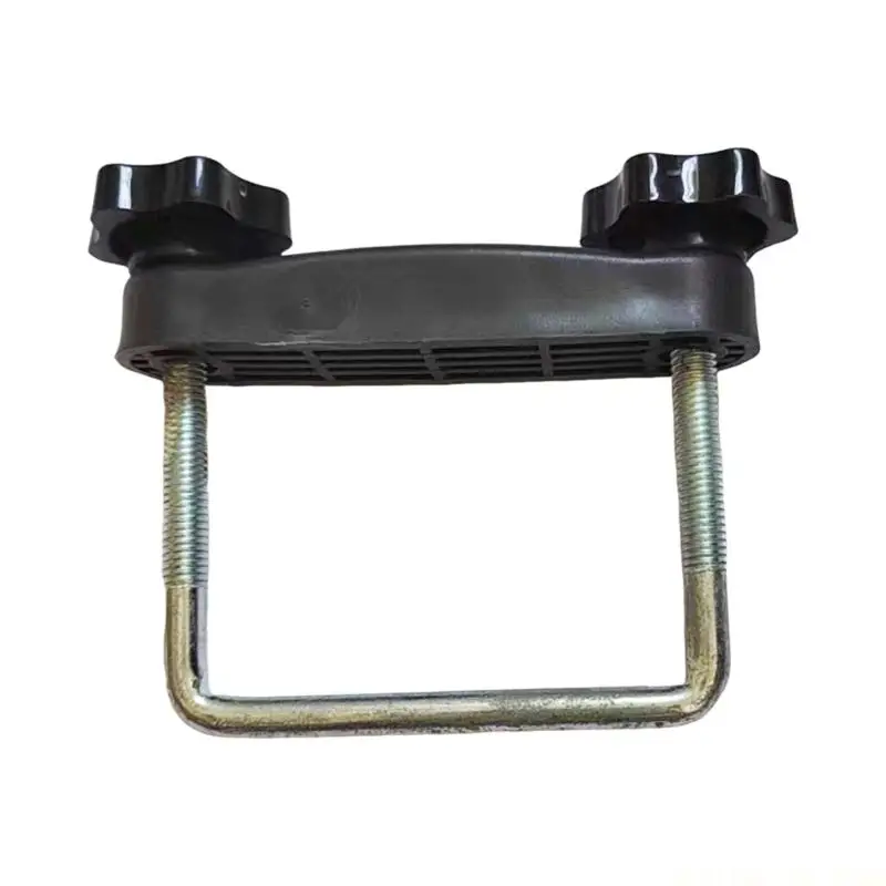 J0MA Rack Bar Fixing Mount for Roof Rack Hardware with U Bolt Structure and Hand Tightening Knobs for Vehicle Travel Use