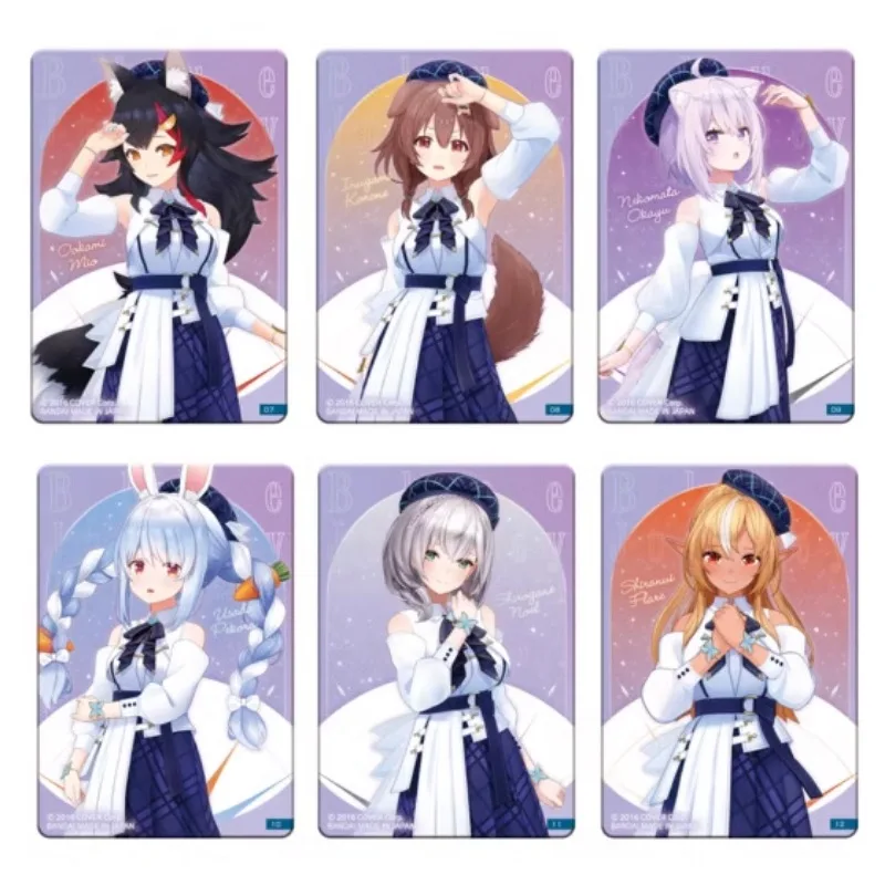 Bandai autentico Hololive Blue Journey Anime Personaggio Hobby Collezione Card Regalo di festa a sorpresa per ragazze Giocattoli per bambini