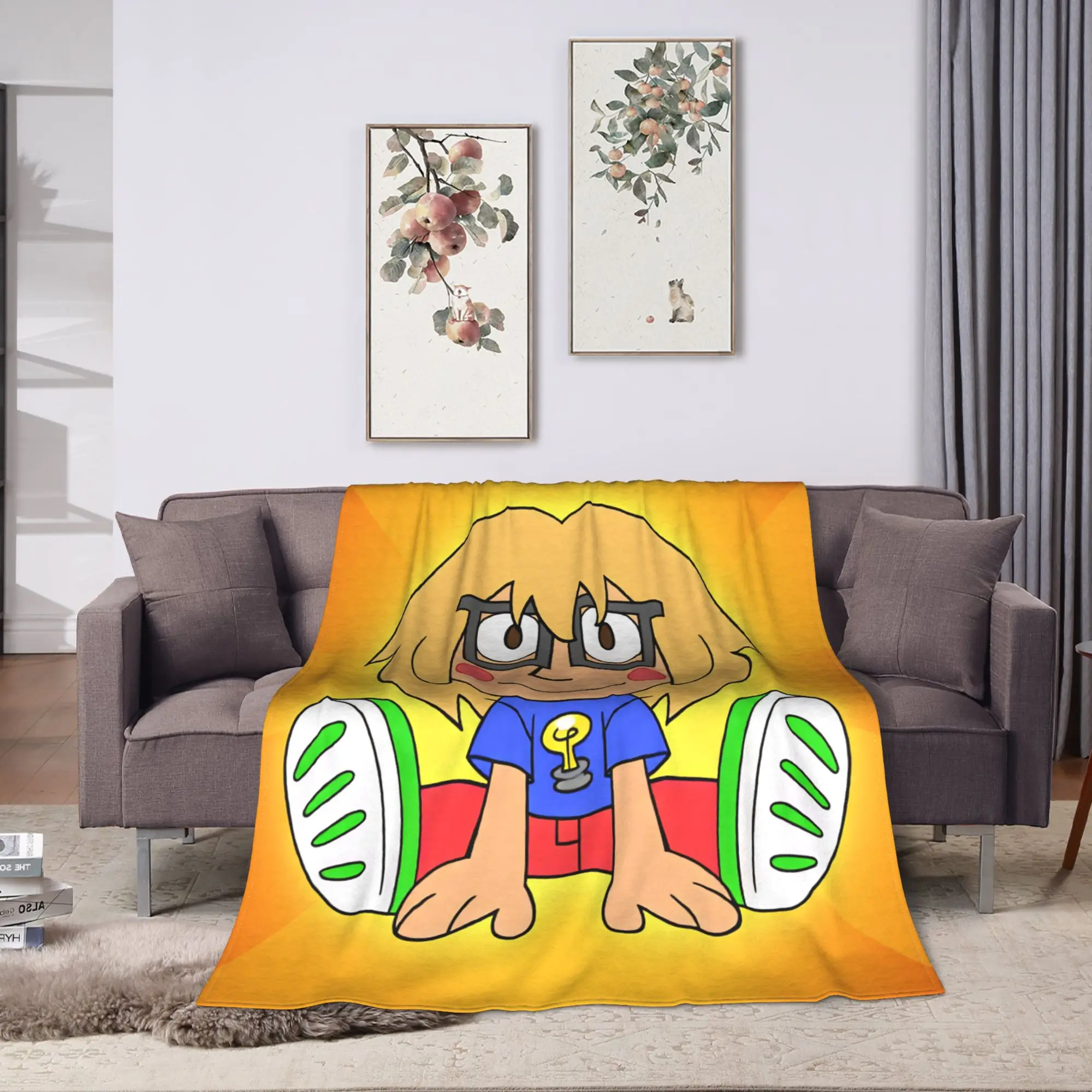 Fact Attack Adventures Blankets Girls  Flannel Throw Blanket For Home Decor Cozy Design Quality Bedspread Gift Idea