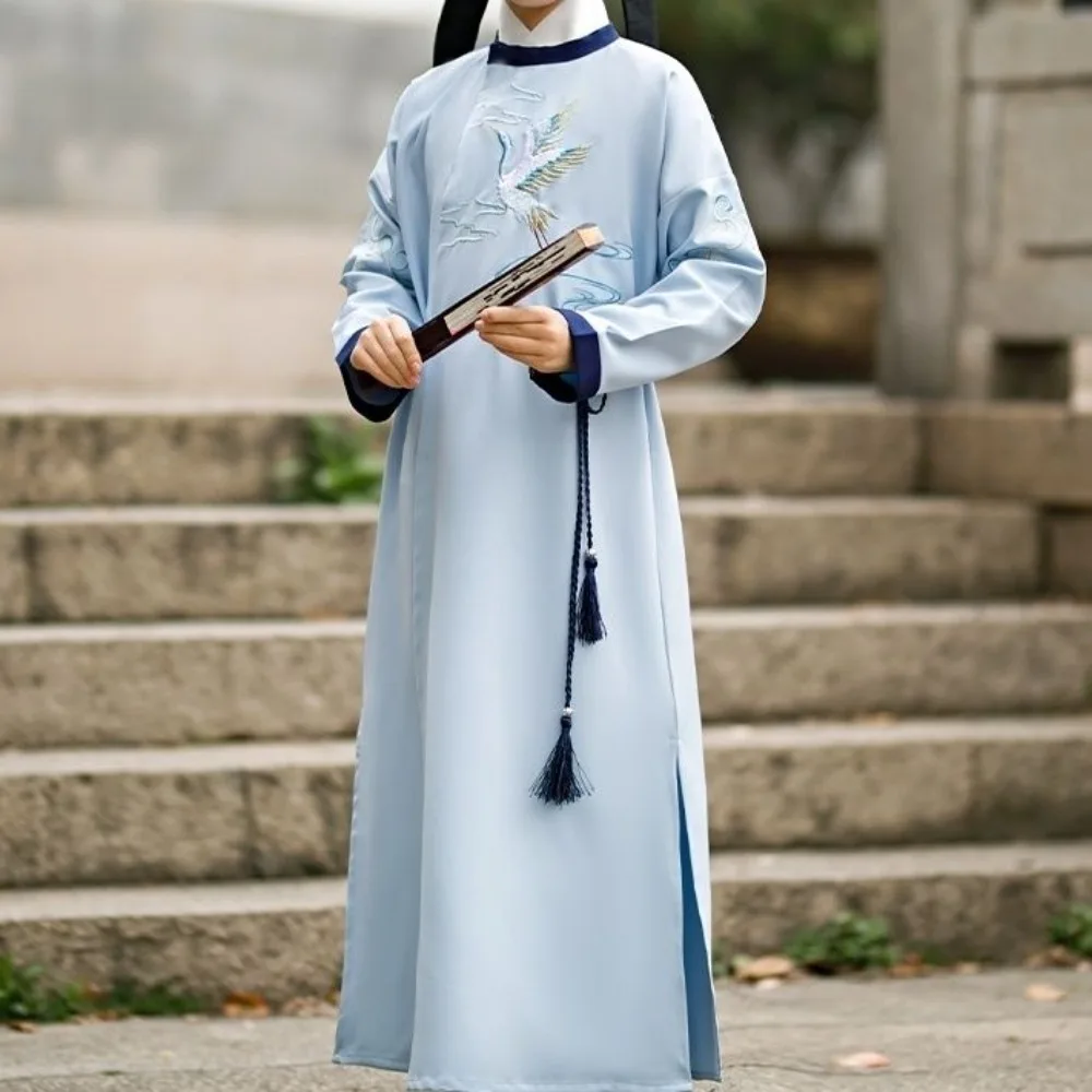 

‌Chinese Tang Suit for Boys - Handmade Hanfu Vintage Confucian Scholar Robe Boys Kung Fu Costume Traditional Chinese Clothing