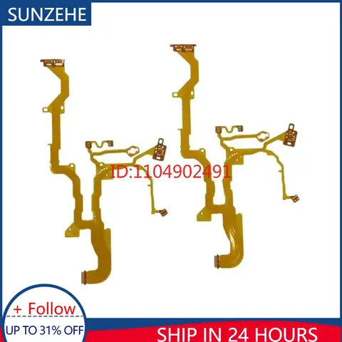 1PCS New Lens Base Bottom Back Flex Cable with IC Connector for Sony RX100M3 RX100M4 RX100M5 ZV1 Z-V1 Camera Repair Parts