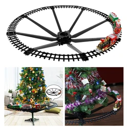 Christmas Train Set Railway Train with Sound & Light Railway Car Toys Christmas Train Tree Decoration Track Electric Toys