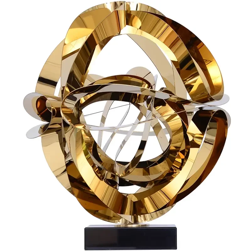 Dali Creative Modern Metal Stainless Steel Abstract Items Home Decoration Living Room, Model Room, Office, Porch Gold