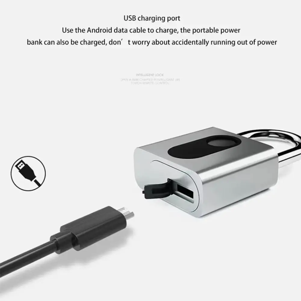 

Cabinet Keyless Fingerprint Lock Waterproof Anti-theft Smart Padlock Intelligent Safety Zinc Alloy Electronic Door Lock Outdoor