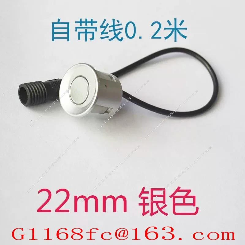 5pcs Round Thread Waterproof Interface 18.8/22 Mm Reversing Radar Probe Car Sensor Head
