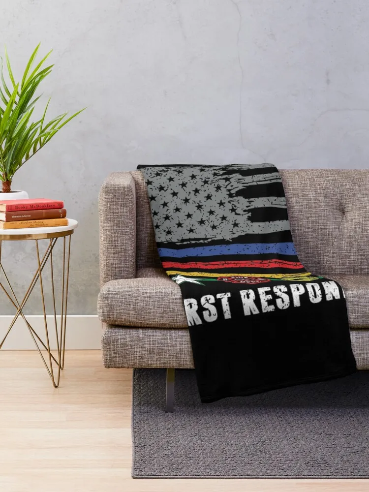 I support First Responder Throw Blanket anime Blankets Sofas Of Decoration Blanket For Baby