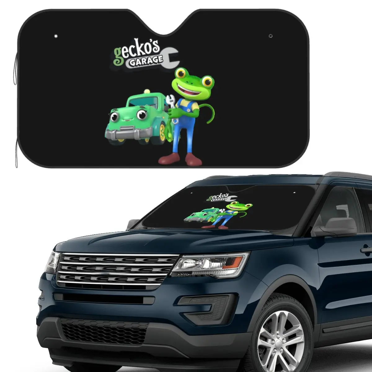 

Tilly The Tow Truck Geckos Гараж Крепление Грузовики Транспортные средства Солнцезащитный козырек Лобовое стекло автомобиля Переднее лобовое стекло Окно Солнцезащитный козырек