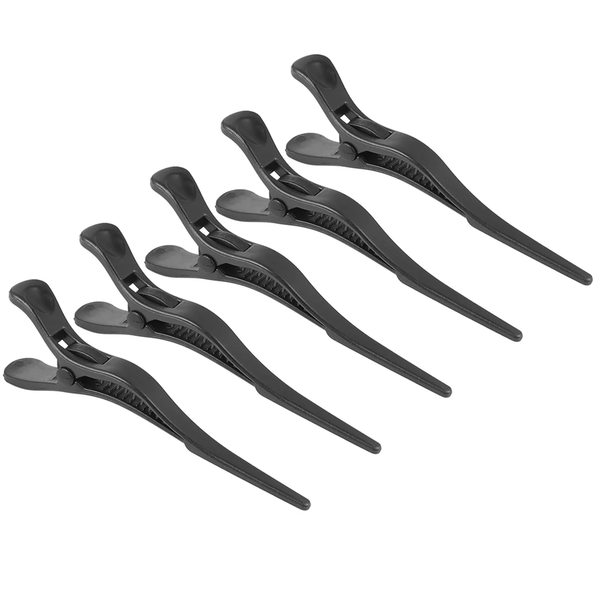 5 Pcs Separate Partition Hair Clip Barrettes Hairdressing Clips Hairpin Sectioning Clamp for Thick Black