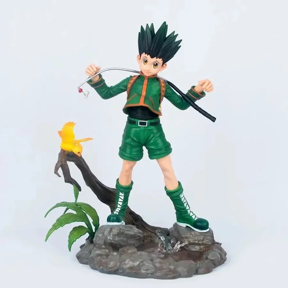 28CM BOXED Hunter X Hunter Gon Freecss Killua Zoldyck Excellent Anime Model Figure Gon Freecss Figure Killua Zoldyck Toys Gift