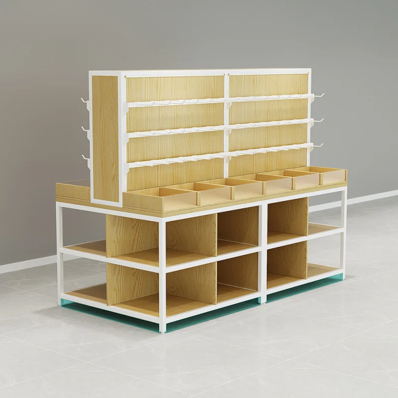 custom.Antique-Inspired Jewelry Display Cabinet and Minimalist Museum Table Iron Wood Showcase with Direct Factory
