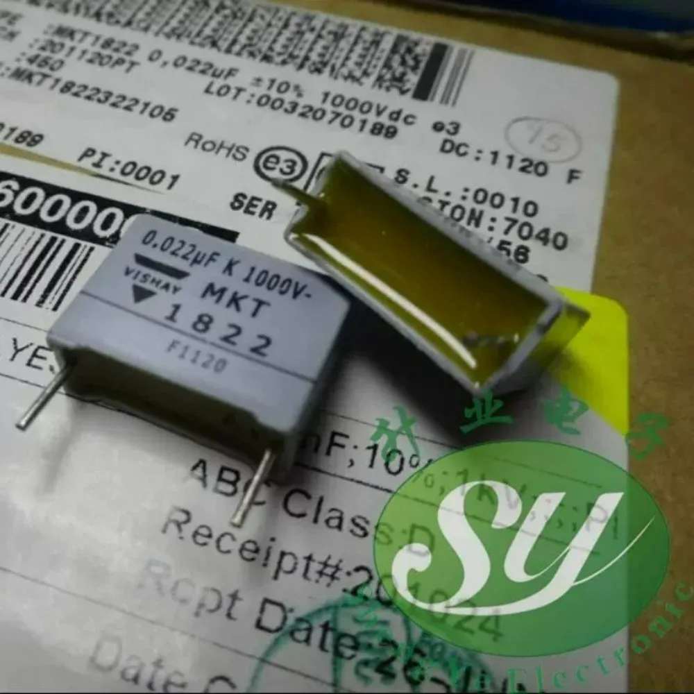 5pcs/lot MKT1822 0.022uf 1000v 22nf 223 K brand new 15mm film capacitor MKT1822322105