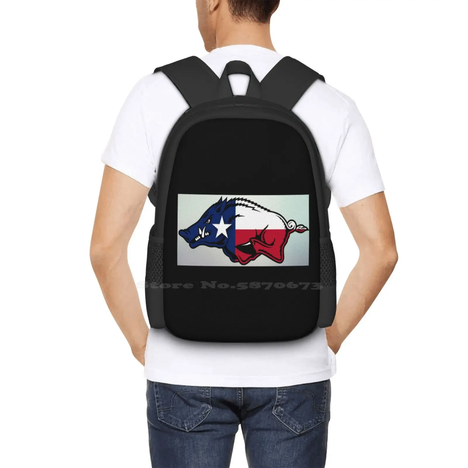 Sacos De Escola De Texas Adesivo Para Adolescentes, Sacos De Viagem Do Laptop