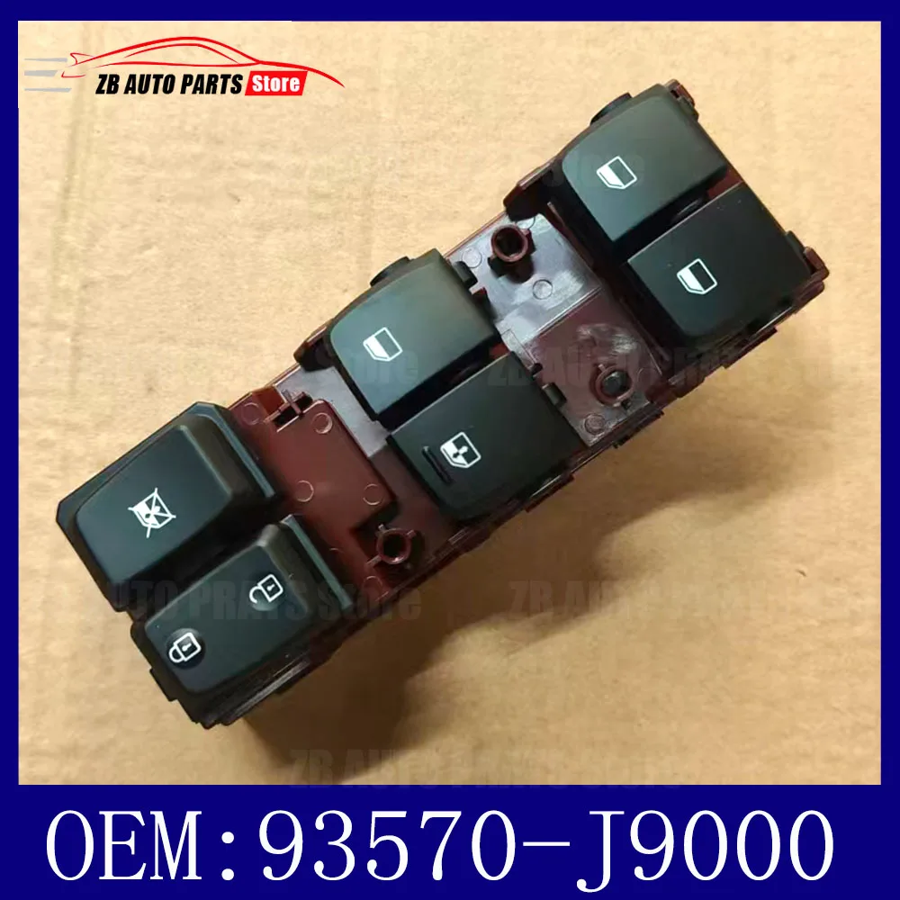 For Encino Kona, driver's window lift switch, four door glass control switch, central locking switch, OEM 93570-J9000