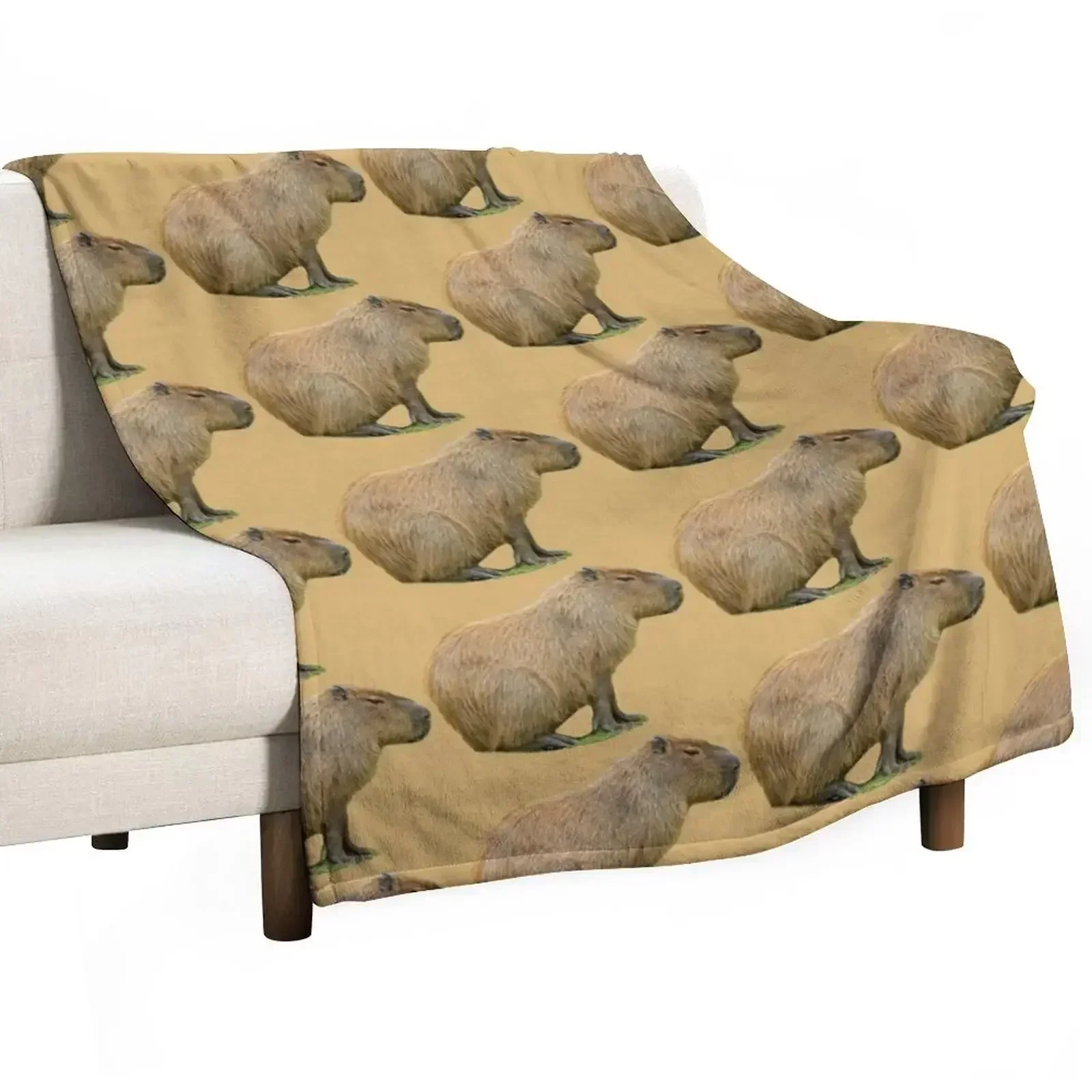 Capy relaxing Throw Blanket Travel Summer Soft Large Thin Decoratives Blankets