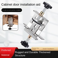 Adjustable Cabinet Door Installation Positioner Effort Stainless Steel Cabinet Door Mounting Jig Convenient Save Time