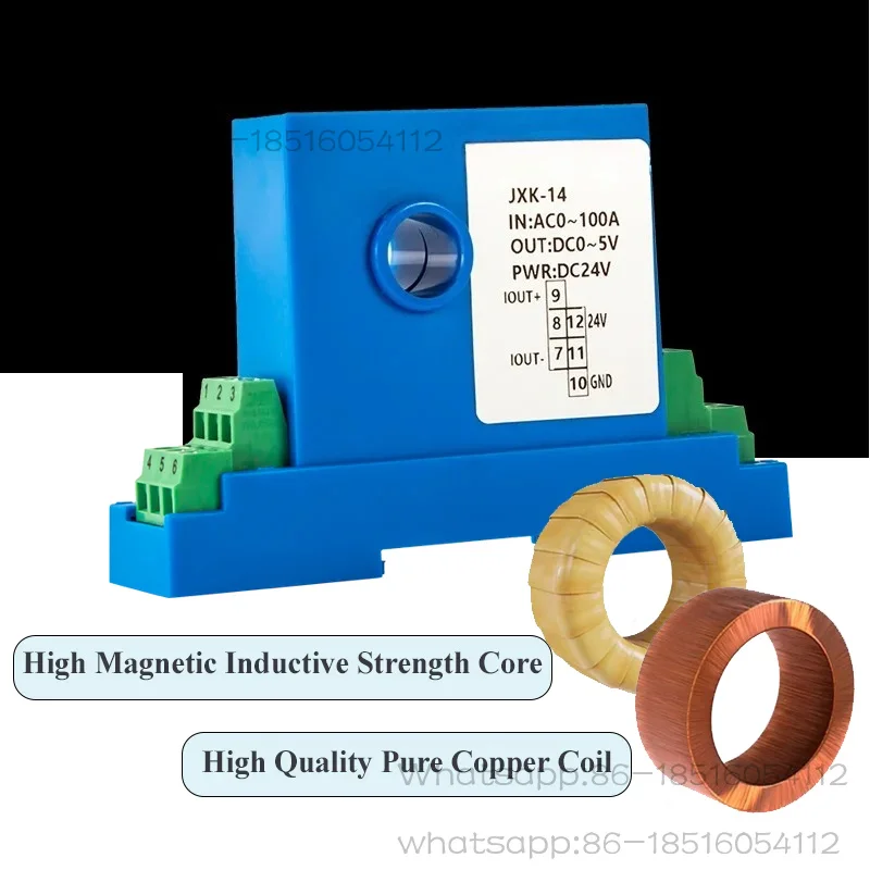 DC  Transmitter 8mm/12mm Sensor 1A 0-150A to 4-20ma 0-10V AC  Transmitter RS485 DC Current Transmitter