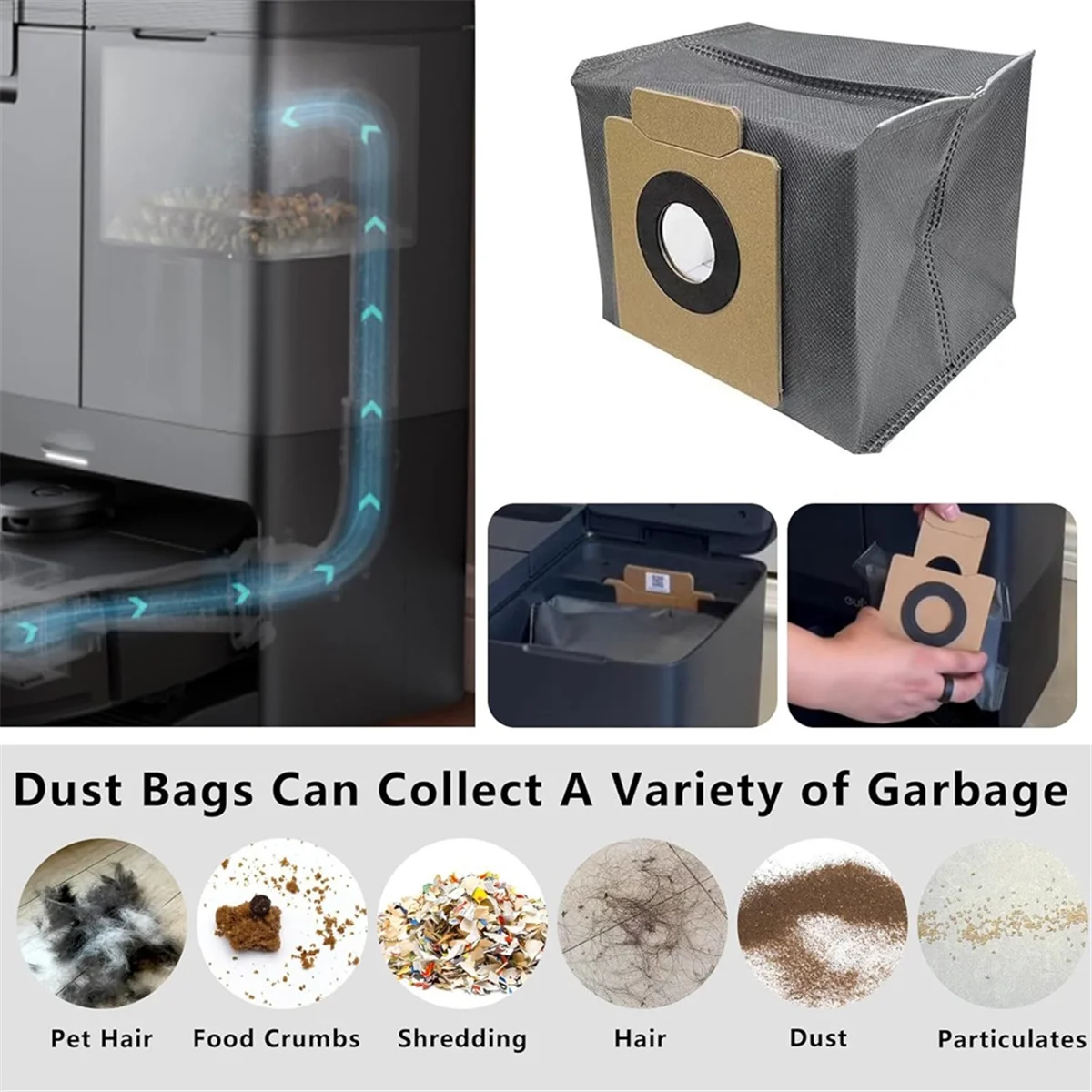 Untuk Eufy X10 Pro Omni Robot Penyedot Debu Sikat Sisi Utama Filter Hepa Suku Cadang Pengganti Kantong Debu Kain Pel # MAYA