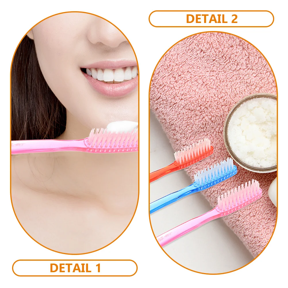 10 Pcs Adult Super Hard Bristle Toothbrush 12 Pack Large Price Random Delivery Toothbrushes for Adults Travel Kid Big Head