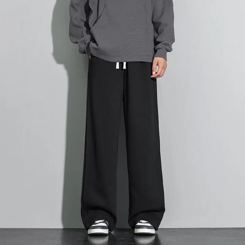 

Осенние спортивные штаны, трендовые прямые свободные спортивные повседневные брюки, летние брюки, американские широкие повседневные брюки для мужчин