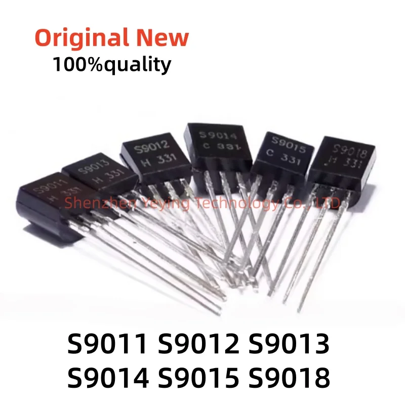 50Pcs/Lot 100% New S9011 S9012 S9013 S9014 S9015 S9018 Npn Pnp To-92 through Hole Transistor