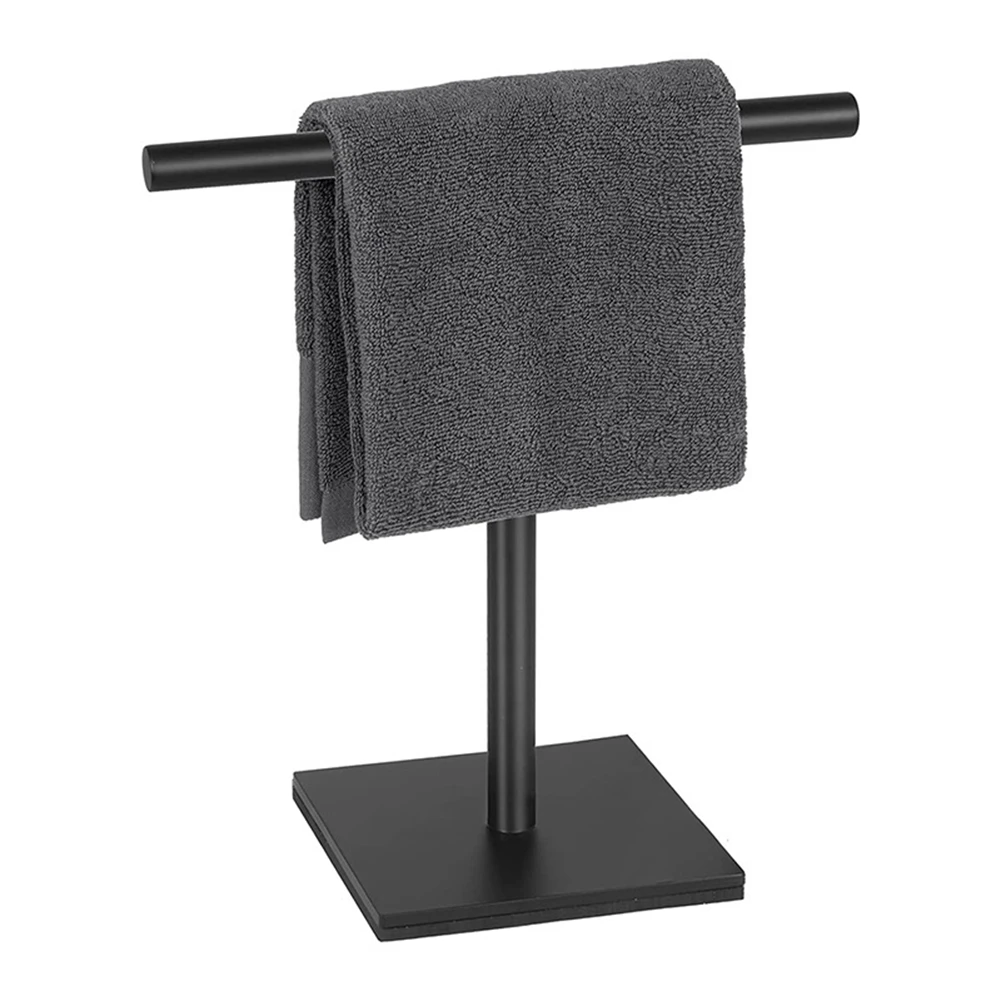 Porte-serviettes sur pied en acier inoxydable, porte-serviettes, support pour HOVanity T1, noir