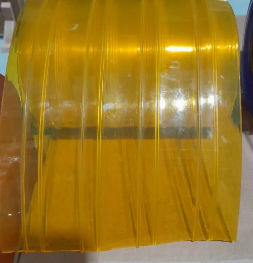 2025PVC لينة الباب شريط بلاستيكي الستار شنقا ورقة لفة شفافة الأسطوانة الهواء الستار