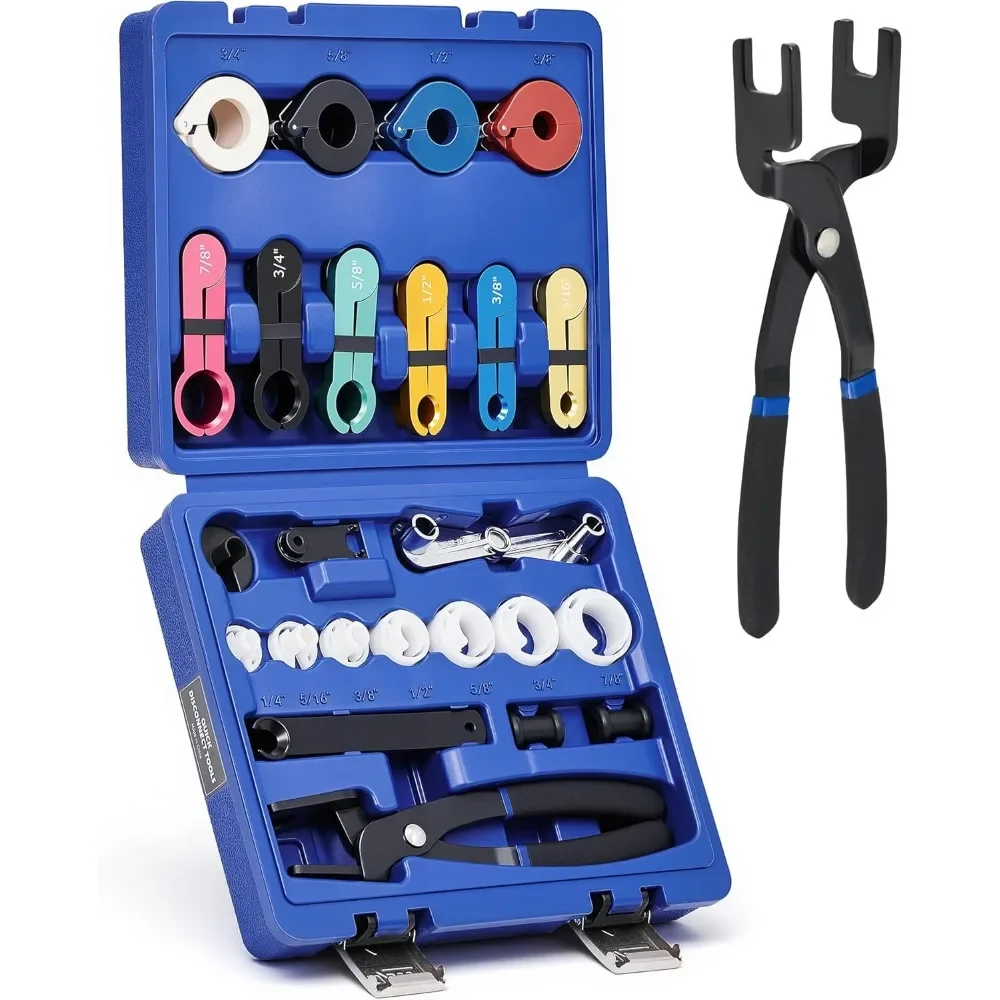 

26 Piece Master Quick Disconnect Tool Kit for Fuel AC and Transmission Lines with Pliers