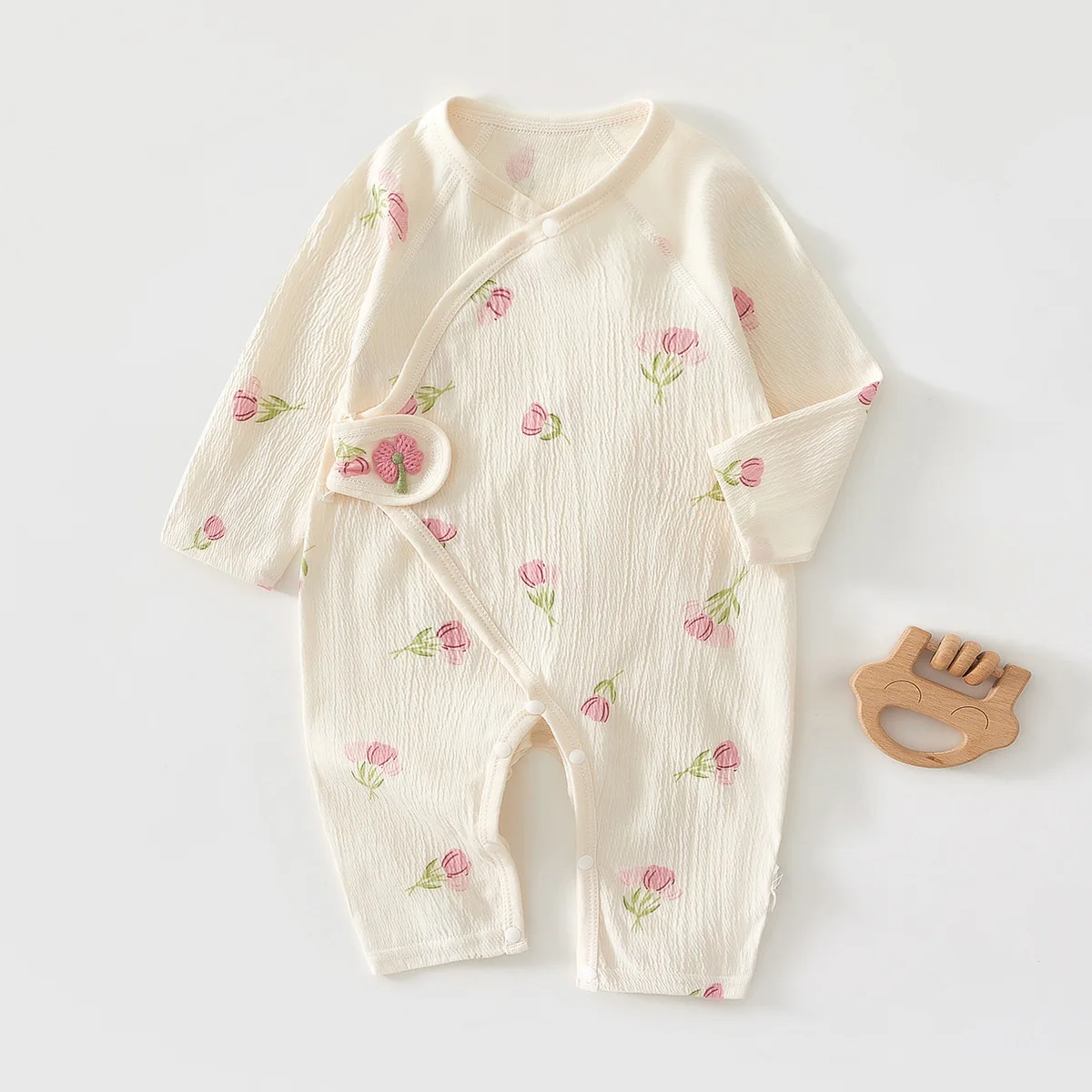

Baby Bodysuit Summer Thin Long Sleeve Cute Printed Bodysuit Boys Girls Comfortable Breathable Bodysuit
