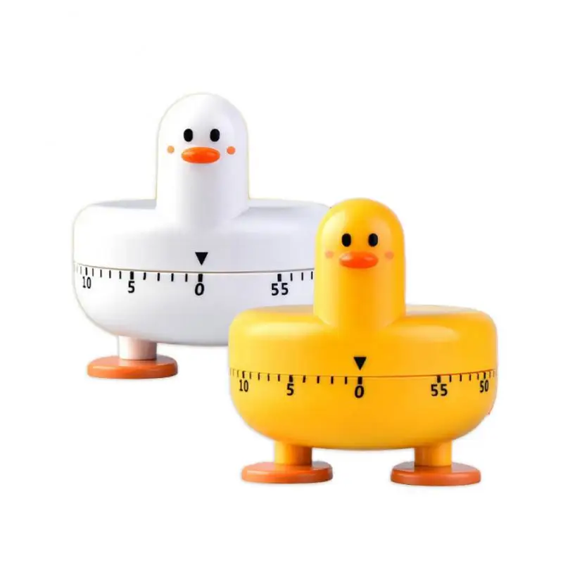 Cartoon Animal Duckling Timer Easy Operate Kitchen Timer Cooking Baking Helper Kitchen Tools Home Decoration Kitchen Accessories