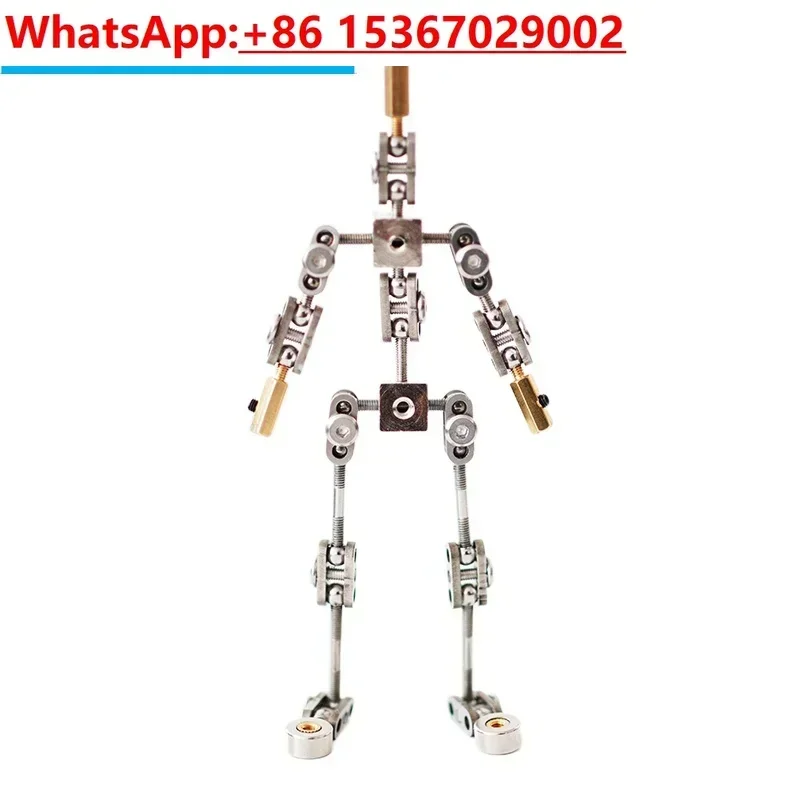 Stop motion animated character skeleton Stainless steel skeleton DIY animated figure flexible not-Ready-made